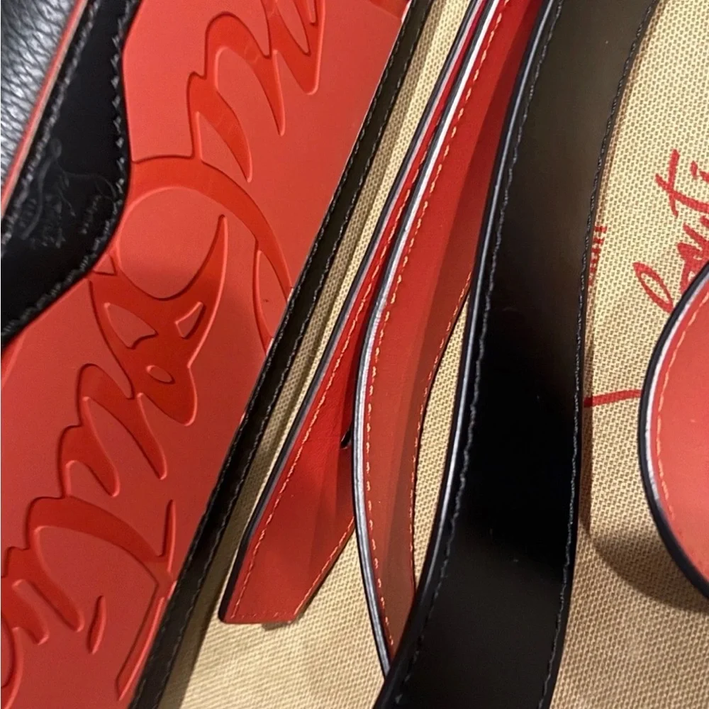 Christian Louboutin Black and Red mini cabata - Picture 4 of 6
